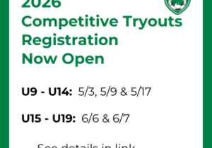 2026 Competitive Tryouts Registration Now Open